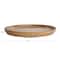Hello Honey® 15.5" Natural Wood Lazy Susan with Carved Scalloped Edge